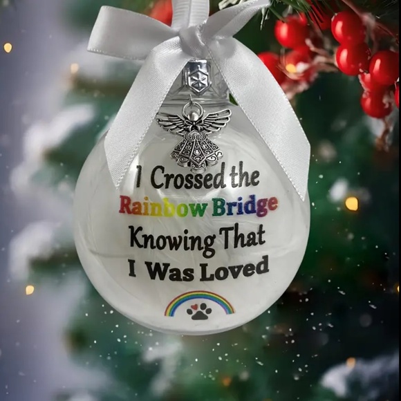 NEW! Pet Memorial Rainbow Bridge Ornament. - Picture 1 of 3